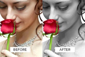 Artistic Wedding Photo Enhancement example