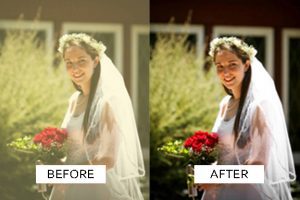 wedding photo editing service example